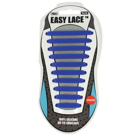 Easy Lace No Tie Schoenveter Siliconenveters - Blauw