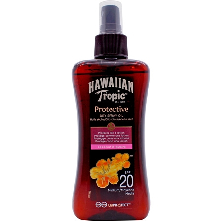 Hawaiian Tropic Beschermende Droge Spray SPF20 - 200ml