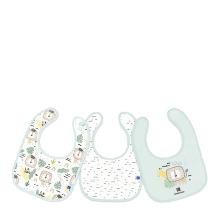 Kikka Boo Cotton Bibs Set - Savanna Mint - 3 stuks