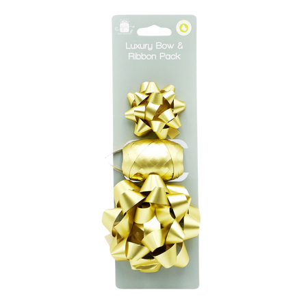 Giftmaker Luxe Cadeaulint en Strik Goud