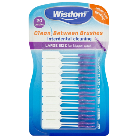 Wisdom grote afstandborstels - 20 stuks