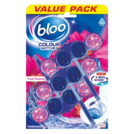 Bloo Colour Active Frisse Bloemen Toiletverfrisser - 3-Pak