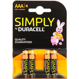 Duracell Simply AAA Batterijen - 4 stuks