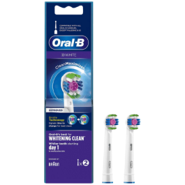 Oral-B 3D White CleanMaximiser opzetborstels - 2 stuks.