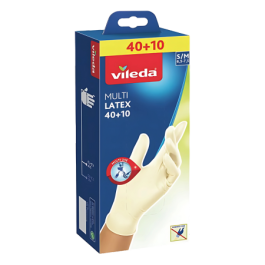 Vileda Multi Latex S/M Wegwerphandschoenen - 50 stuks
