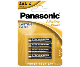 Panasonic Alkaline 4xAAA batterijen