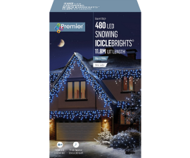 Premier 480 LED Lichtketting Sneeuwvlok - 11 8m