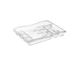 Privilege Bestekbak Transparant - 38cm x 30cm x 5cm