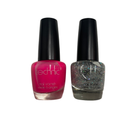 Technic Nagellak 2x12 ml - Roze & Glitter