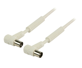 Valueline Antennekabel Wit 120 dB - 1 meter