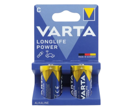 Varta Longlife Power Alkaline Baby C Batterij – 2 stuks